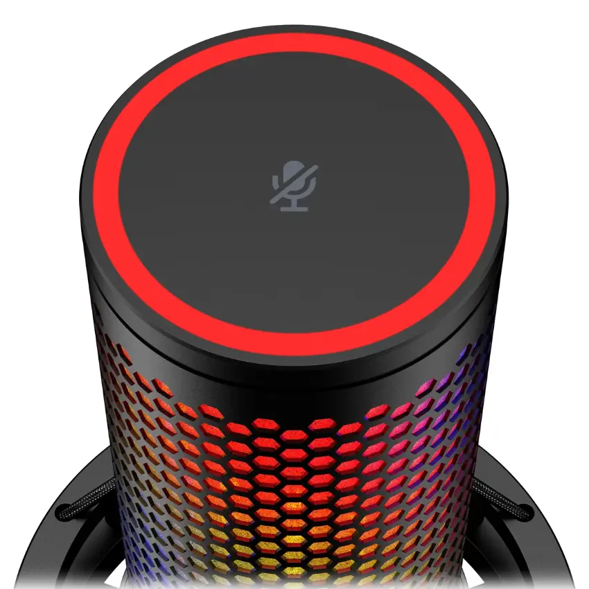 Micrófono de Condensador USB HyperX QuadCast 2 S, RGB, Negro