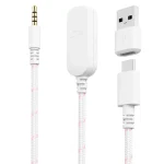 Auriculares HyperX Cloud III, Gamer, USB, Mini Plug 3.5mm, Blanco/Rosa