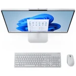PC All in One Lenovo A100, Core i3-N305, 8GB RAM, 512GB M.2 NVMe SSD, Wi-Fi 6, Windows 11 Home, Gris Claro