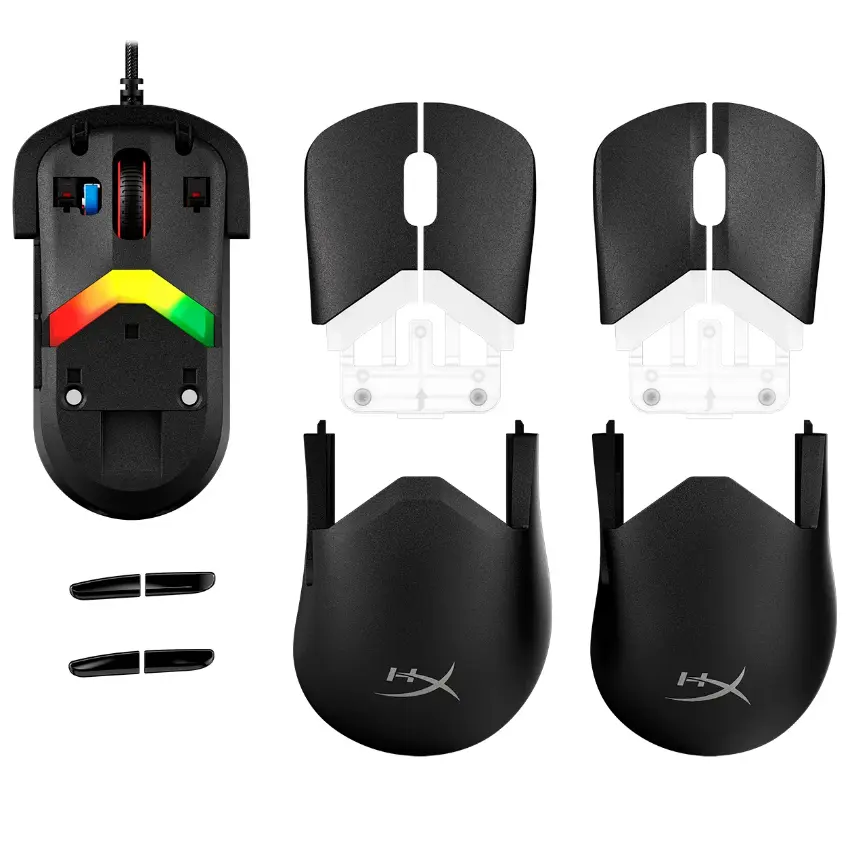 Mouse HyperX Pulsefire Saga, Gamer, USB, Negro