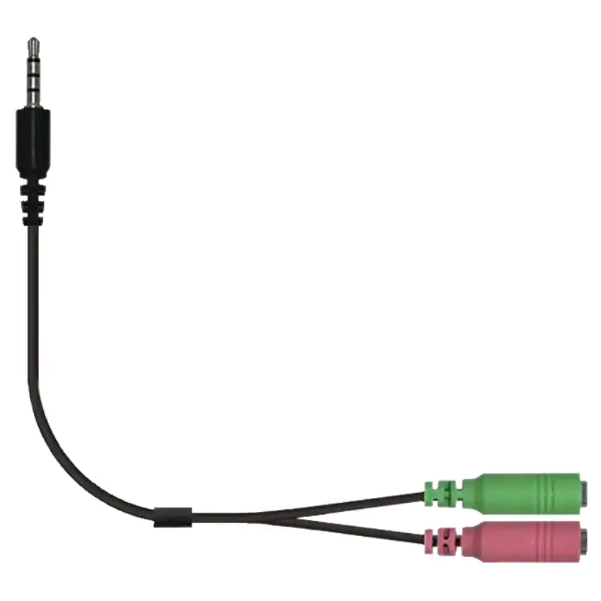 Adaptador Mini Plug 3.5 mm a 2 Mini Jack 3.5 mm Genius ACC-100
