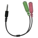 Adaptador Mini Plug 3.5 mm a 2 Mini Jack 3.5 mm Genius ACC-100