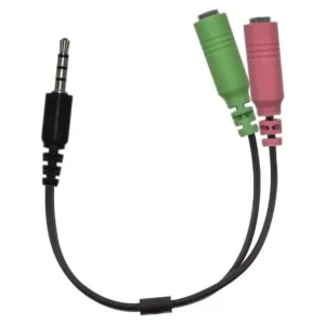 Adaptador Mini Plug 3.5 mm a 2 Mini Jack 3.5 mm Genius ACC-100