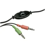 Auriculares Genius HS-300N, Plegable, Doble Mini Plug 3.5mm, Negro