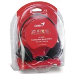 Auriculares Genius HS-300N, Plegable, Doble Mini Plug 3.5mm, Negro