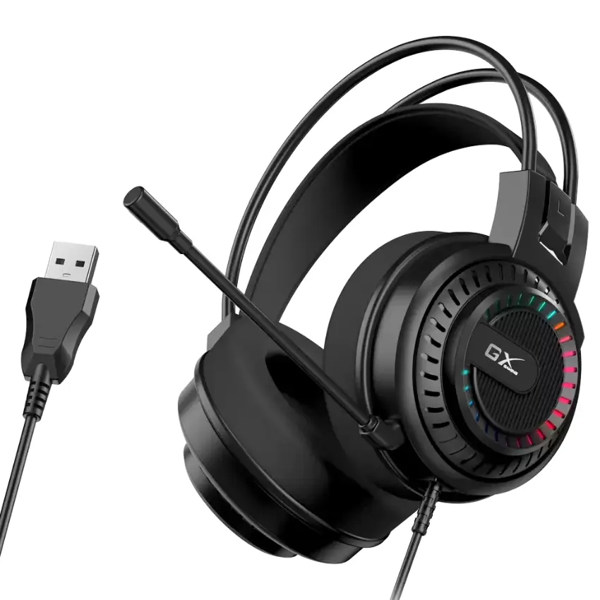 Auriculares Genius HS-GX570U, Gamer, USB, RGB, Negro