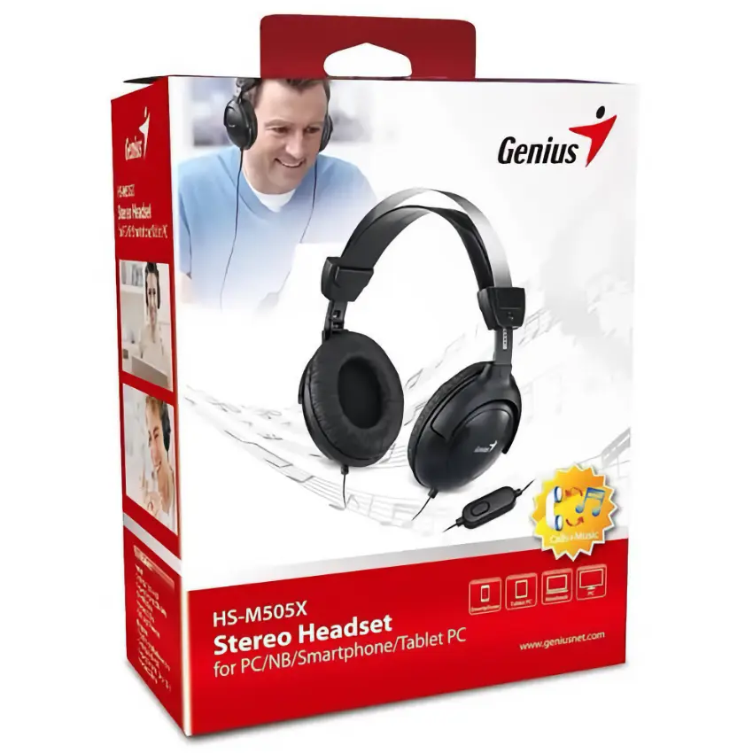 Auriculares Genius HS-M505X, Mini Plug 3.5mm, Negro