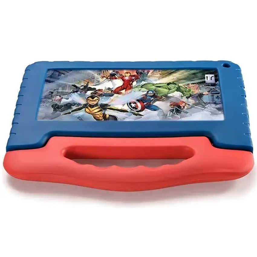 Tablet Multilaser Kids Avengers, 7″, Quad-Core 1.5GHz, 2GB RAM, 32GB eMMC, Wi-Fi, Android 11 Go, Azul/Rojo Tablet Multilaser Kids Avengers, 7″, Quad-Core 1.5GHz, 2GB RAM, 32GB eMMC, Wi-Fi, Android 11 Go, Azul/Rojo