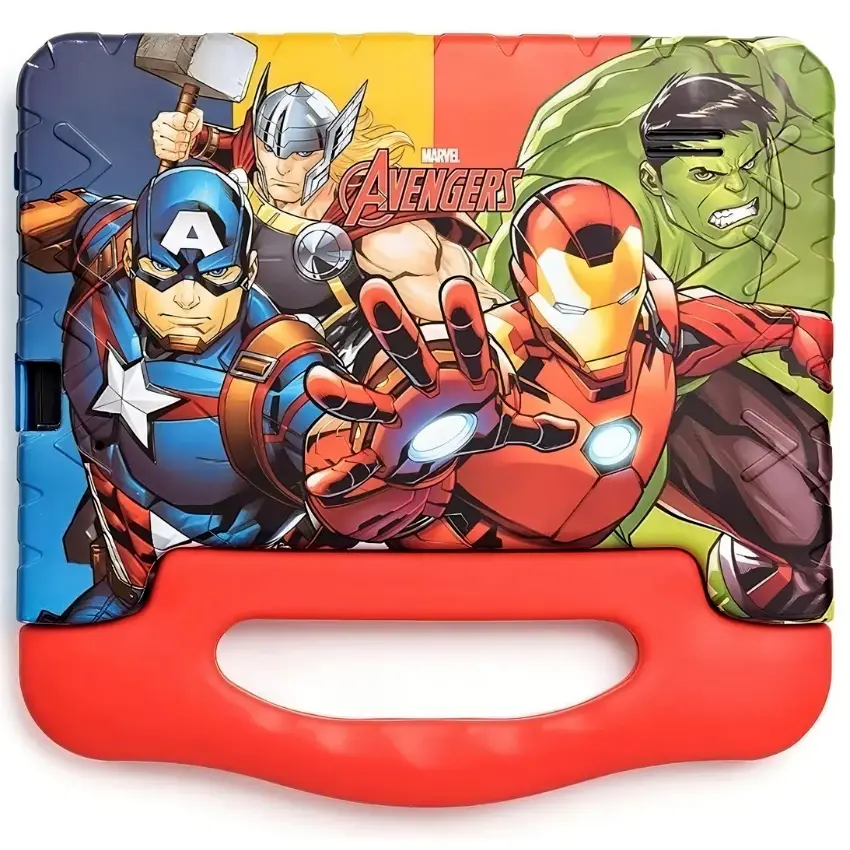 Tablet Multilaser Kids Avengers, 7″, Quad-Core 1.5GHz, 2GB RAM, 32GB eMMC, Wi-Fi, Android 11 Go, Azul/Rojo Tablet Multilaser Kids Avengers, 7″, Quad-Core 1.5GHz, 2GB RAM, 32GB eMMC, Wi-Fi, Android 11 Go, Azul/Rojo