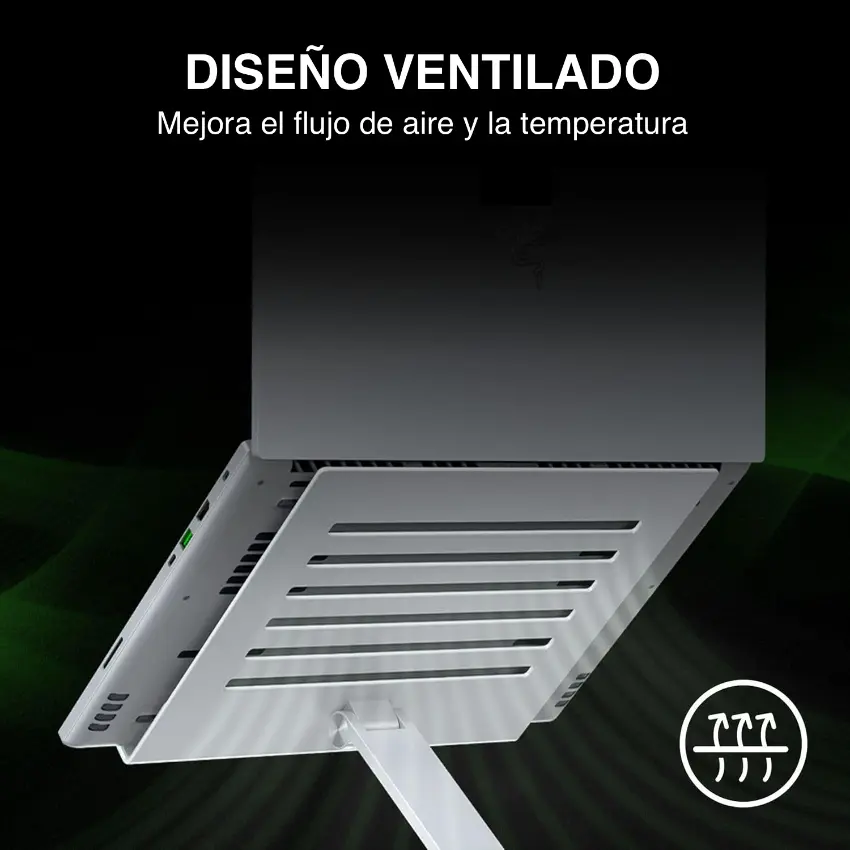 Soporte Portátil Razer Adjustable Laptop Stand, Admite Notebooks y Dispositivos de Hasta 18", Plateado Soporte Portátil Razer Adjustable Laptop Stand, Admite Notebooks y Dispositivos de Hasta 18", Plateado