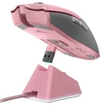 Mouse Inalámbrico Razer Viper Ultimate con Base de Carga, Gamer, Quartz, Rosa