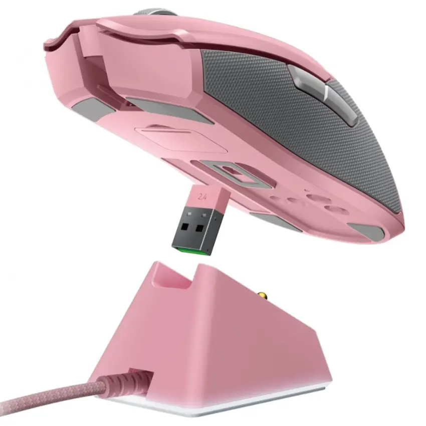 Mouse Inalámbrico Razer Viper Ultimate con Base de Carga, Gamer, Quartz, Rosa Mouse Inalámbrico Razer Viper Ultimate con Base de Carga, Gamer, Quartz, Rosa