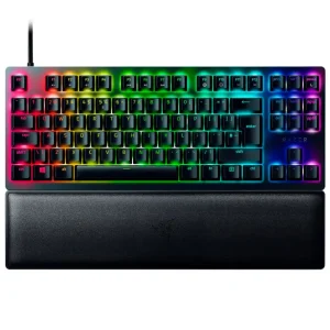 Teclado Razer Huntsman V2 TKL, Chroma RGB, Mecánico, Gamer, Purple Switch, Inglés