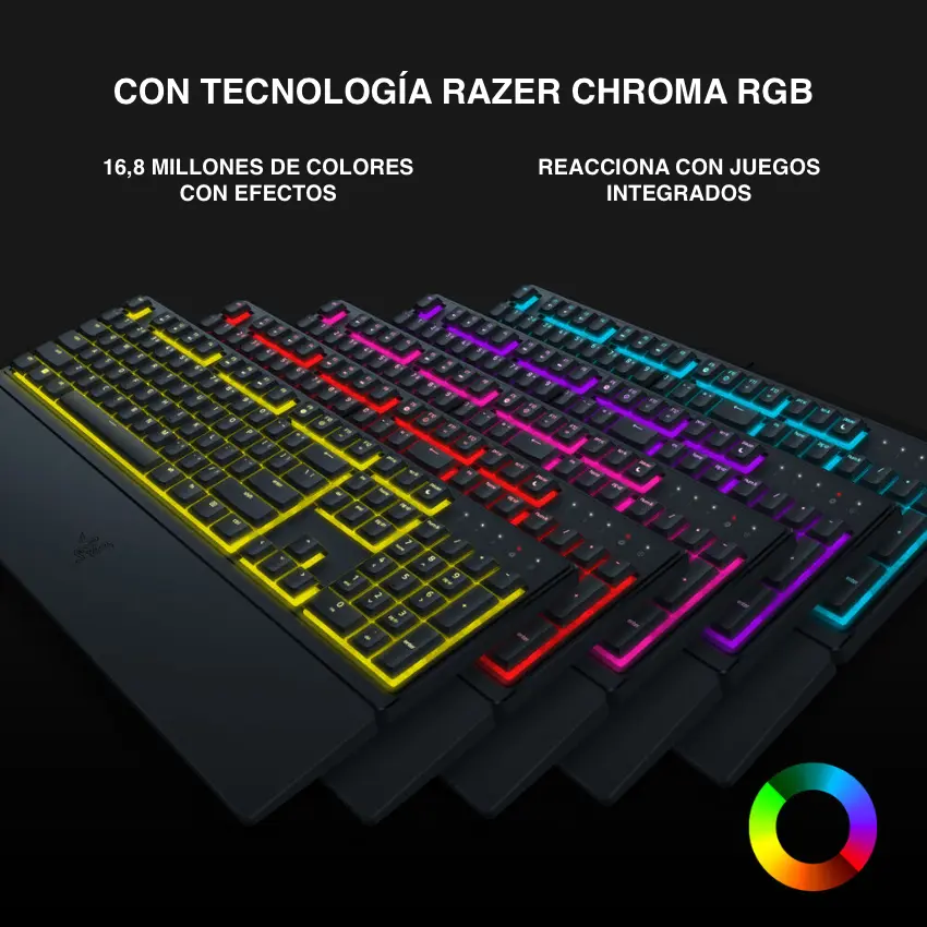 Teclado Razer Ornata V3 X, Chroma RGB, Gamer, Español Teclado Razer Ornata V3 X, Chroma RGB, Gamer, Español