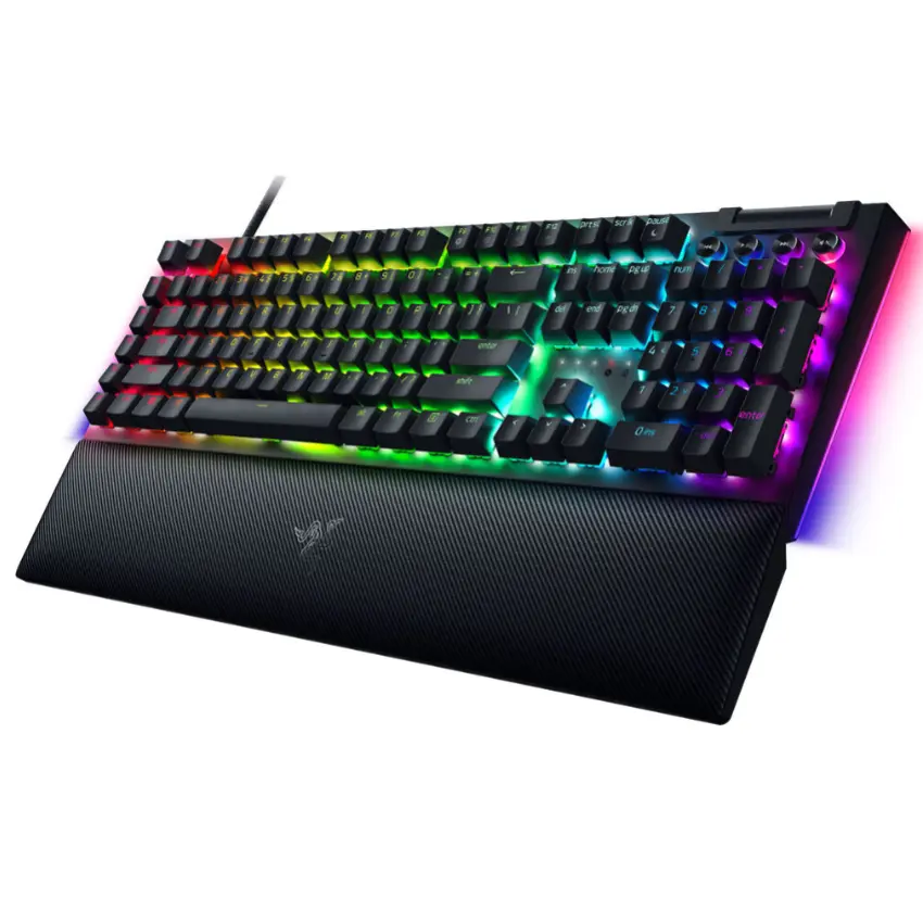 Teclado Razer BlackWidow V4, Chroma RGB, Mecánico, Gamer, Yellow Switch, Inglés