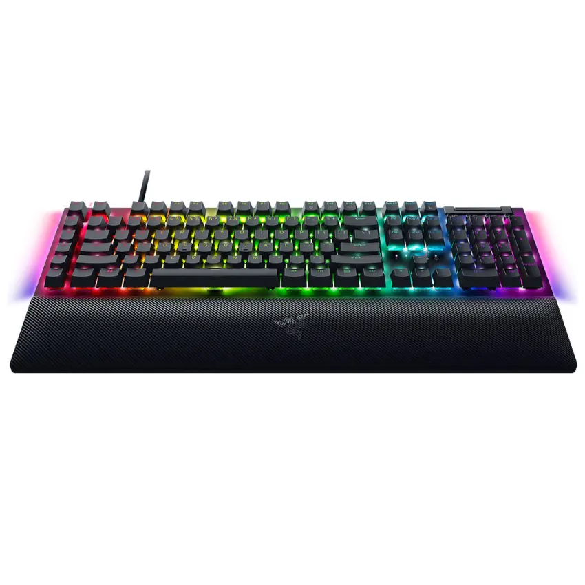 Teclado Razer BlackWidow V4, Chroma RGB, Mecánico, Gamer, Yellow Switch, Inglés
