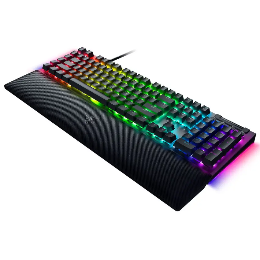 Teclado Razer BlackWidow V4, Chroma RGB, Mecánico, Gamer, Yellow Switch, Inglés