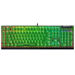 Teclado Razer BlackWidow V4 X Minecraft Edition, Chroma RGB, Mecánico, Gamer, Green Switch, Inglés