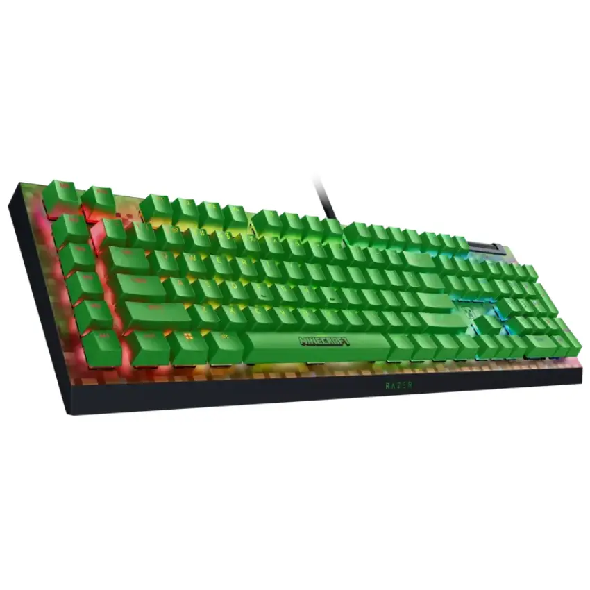 Teclado Razer BlackWidow V4 X Minecraft Edition, Chroma RGB, Mecánico, Gamer, Green Switch, Inglés Teclado Razer BlackWidow V4 X Minecraft Edition, Chroma RGB, Mecánico, Gamer, Green Switch, Inglés