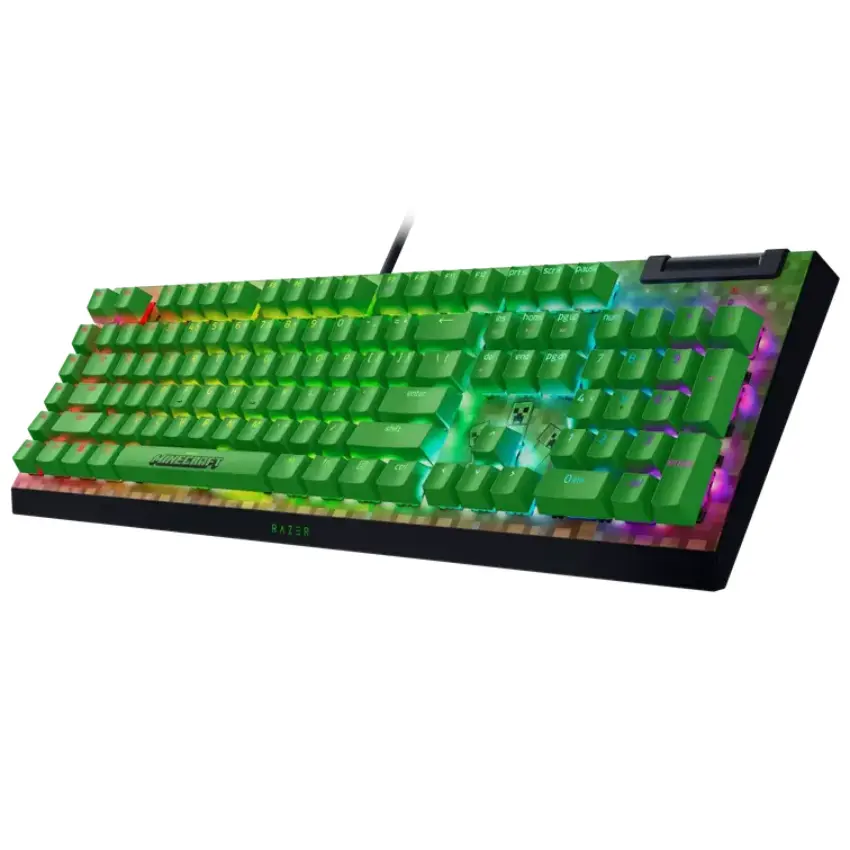 Teclado Razer BlackWidow V4 X Minecraft Edition, Chroma RGB, Mecánico, Gamer, Green Switch, Inglés Teclado Razer BlackWidow V4 X Minecraft Edition, Chroma RGB, Mecánico, Gamer, Green Switch, Inglés