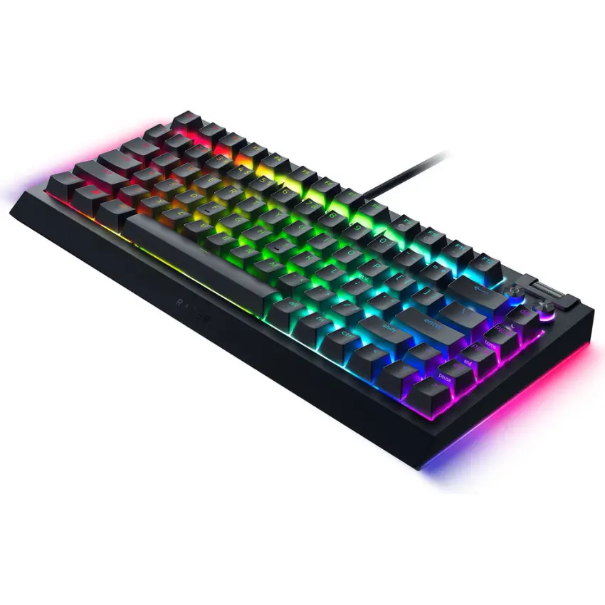 Teclado Razer BlackWidow V4 75%, Chroma RGB, Mecánico, Gamer, Orange Switch, Inglés Teclado Razer BlackWidow V4 75%, Chroma RGB, Mecánico, Gamer, Orange Switch, Inglés