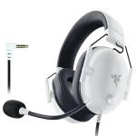 Auriculares Razer Blackshark V2 X, Gamer, Mini Plug 3.5mm, Blanco