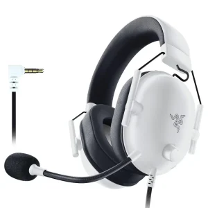 Auriculares Razer Blackshark V2 X, Gamer, Mini Plug 3.5mm, Blanco