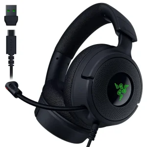 Auriculares Razer Kraken V4 X, Gamer, USB, Negro