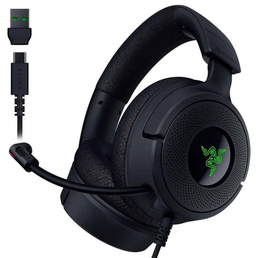 Auriculares Razer Kraken V4 X, Gamer, USB, Negro Auriculares Razer Kraken V4 X, Gamer, USB, Negro