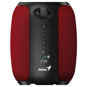Parlante Genius SP-915BT, Bluetooth, Con Micrófono, Portátil, Rojo