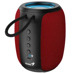 Parlante Genius SP-915BT, Bluetooth, Con Micrófono, Portátil, Rojo
