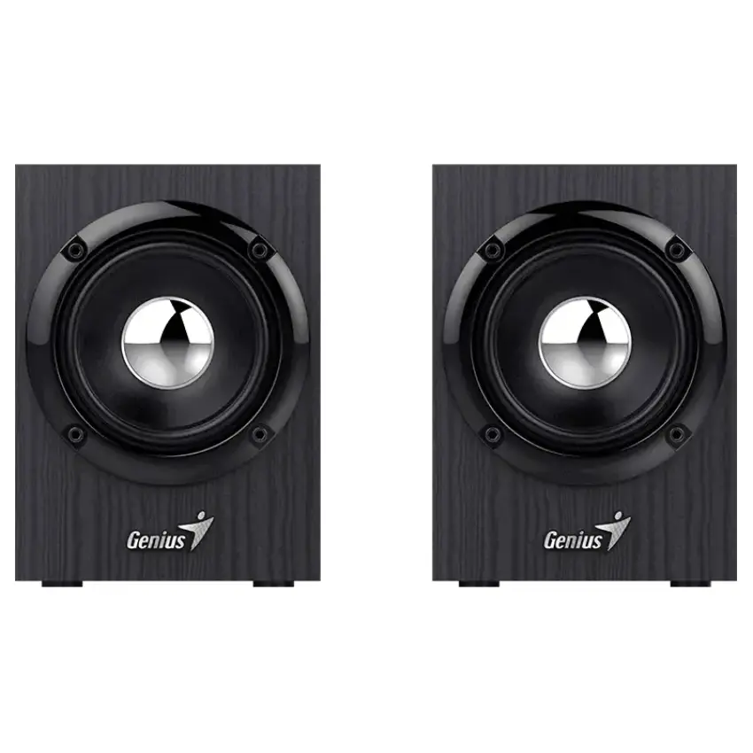 Parlantes Genius SP-HF385BT, 4 W RMS, Bluetooth, Mini Plug 3.5 mm, Negro