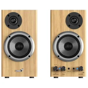 Parlantes Genius SP-HF520BT, 20 W RMS, Bluetooth, Mini Plug 3.5 mm, Marrón Claro