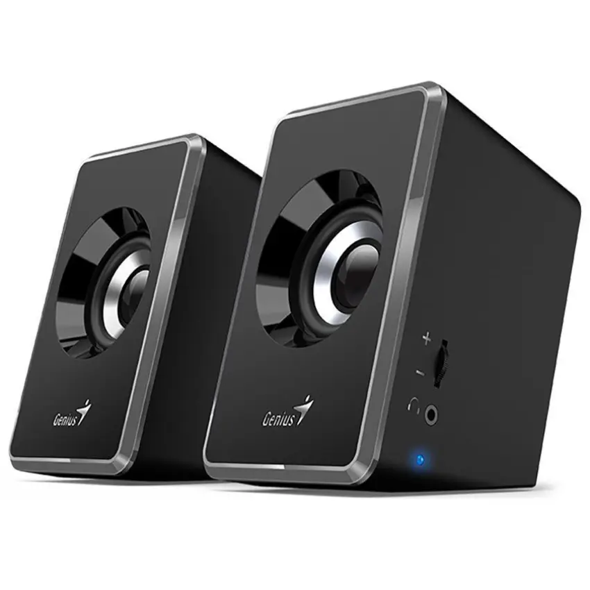 Parlantes Genius SP-U125, 3 W RMS, Mini Plug 3.5 mm, Gris