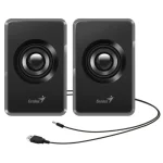 Parlantes Genius SP-U125, 3 W RMS, Mini Plug 3.5 mm, Gris