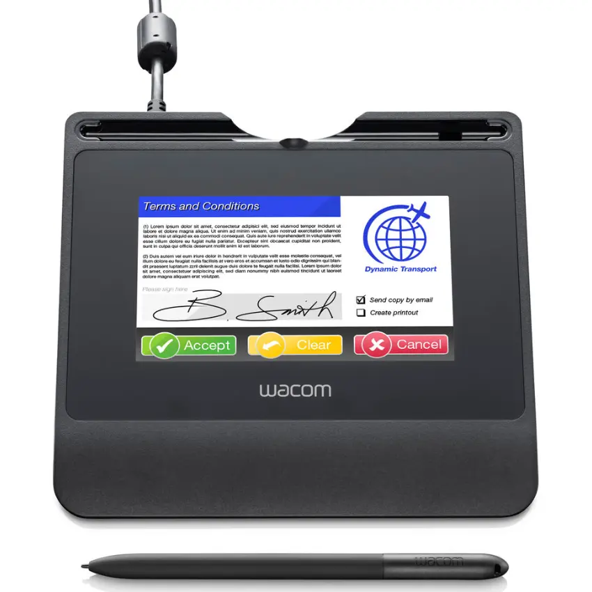 Tableta de Firmas Wacom STU-540, Pantalla LCD de 5" a color