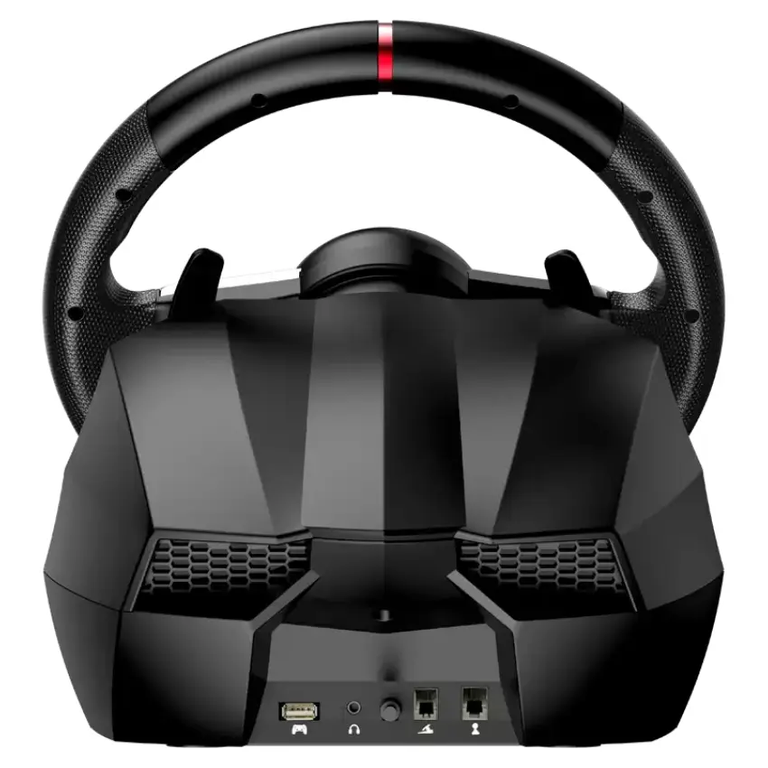 Volante Genius SpeedMaster X1, Con Pedalera y Palanca de Cambios, Xbox One, PS3, PS4, PC