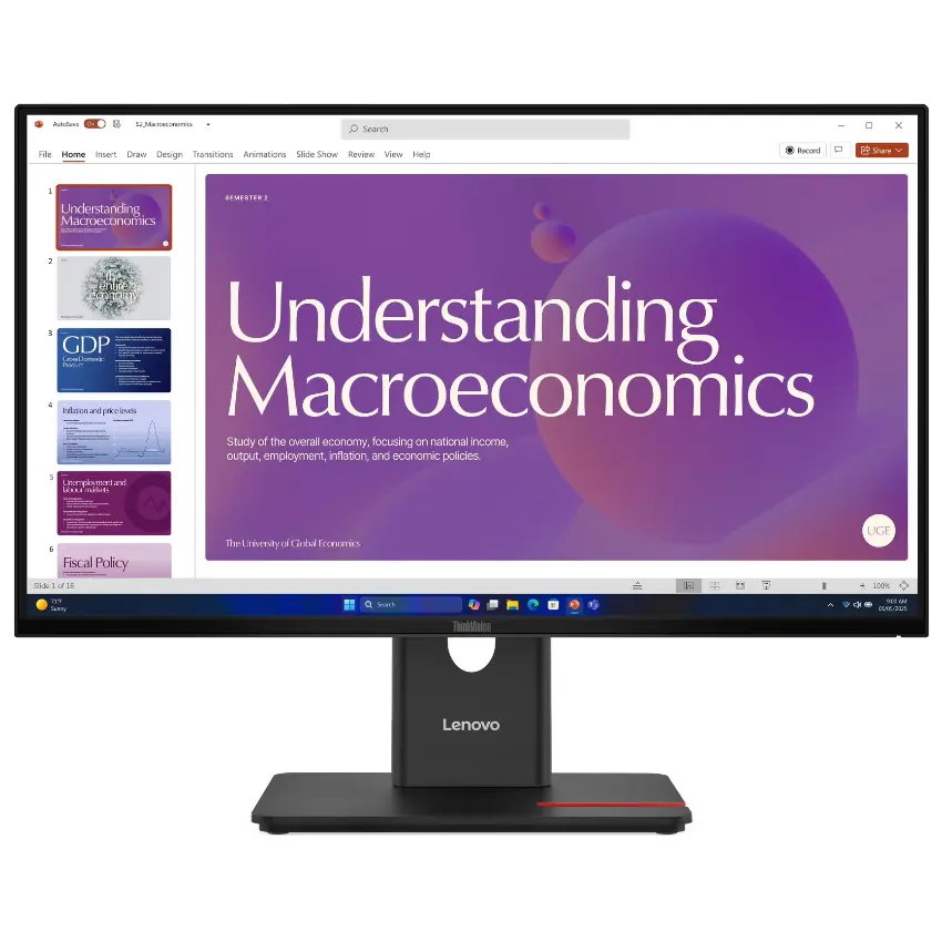 Monitor Lenovo ThinkVision T24D-40, 23.8", 120Hz, IPS, 1920x1080, 4ms, HDMI, DisplayPort, USB-A, USB-B, USB-C, RJ-45 Monitor Lenovo ThinkVision T24D-40, 23.8", 120Hz, IPS, 1920x1080, 4ms, HDMI, DisplayPort, USB-A, USB-B, USB-C, RJ-45