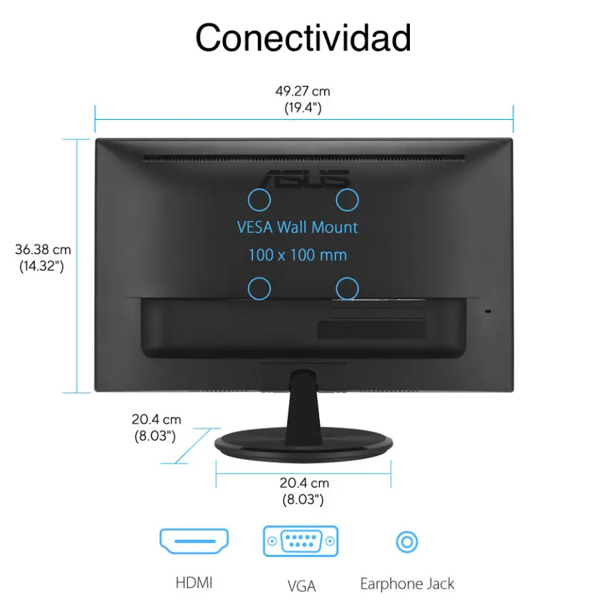 Monitor Gamer ASUS VP227HF-J, 21.45″, 100Hz, VA, 1920×1080, 1ms, HDMI, VGA, Adaptive Sync Monitor Gamer ASUS VP227HF-J, 21.45″, 100Hz, VA, 1920×1080, 1ms, HDMI, VGA, Adaptive Sync