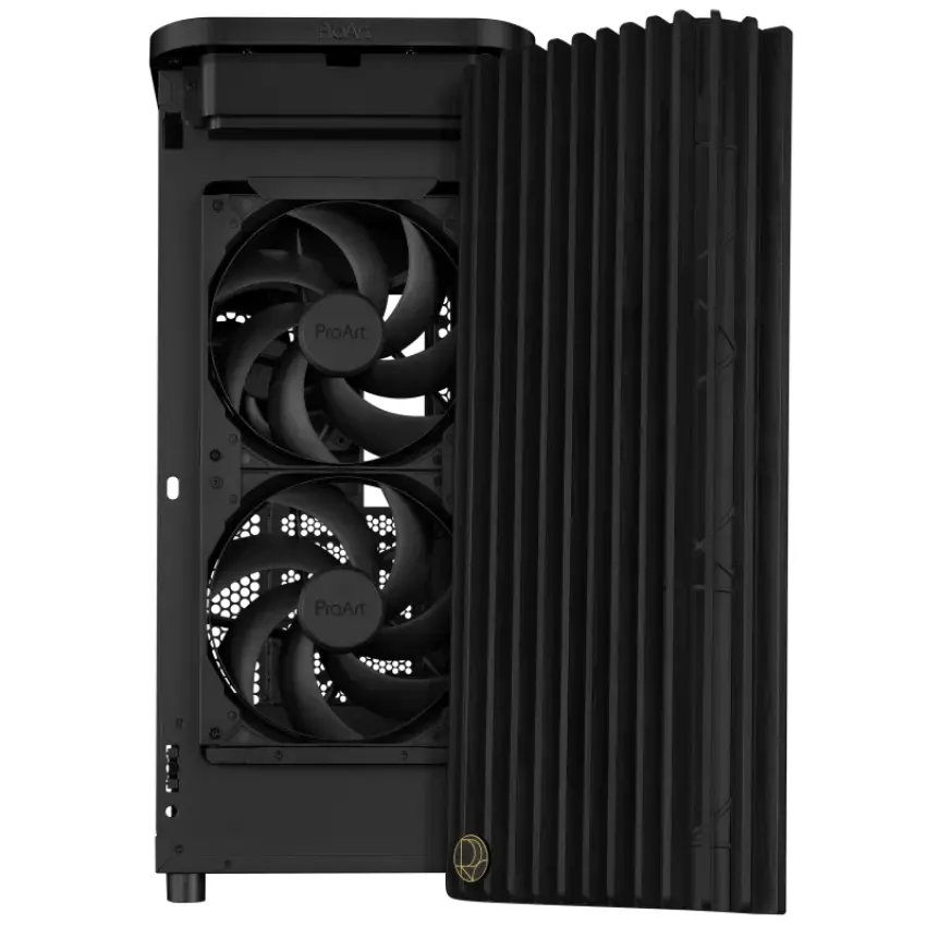 Gabinete ASUS ProArt PA401 Wood Edition, ATX, Sin Fuente, Vidrio Templado, 1 Fan 12 cm, 2 Fan 16 cm, Negro Gabinete ASUS ProArt PA401 Wood Edition, ATX, Sin Fuente, Vidrio Templado, 1 Fan 12 cm, 2 Fan 16 cm, Negro