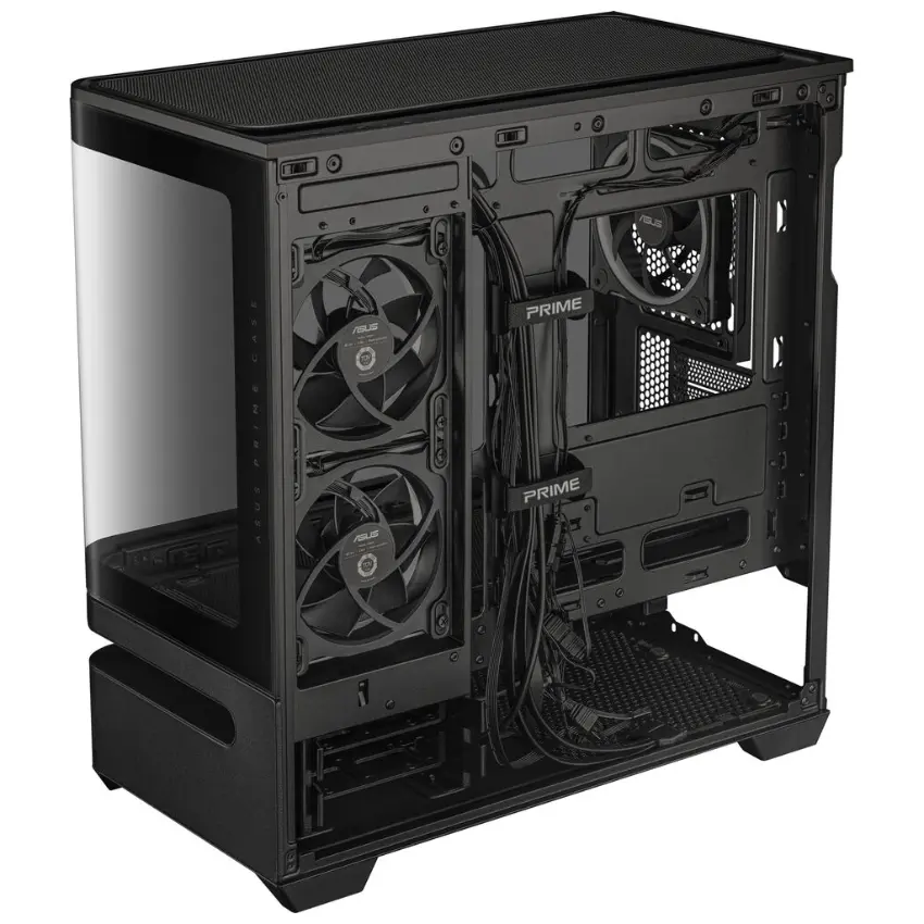 Gabinete ASUS Prime AP202 ARGB, Micro-ATX, Sin Fuente, Vidrio Templado, 3 Fan 12 cm ARGB, Negro Gabinete ASUS Prime AP202 ARGB, Micro-ATX, Sin Fuente, Vidrio Templado, 3 Fan 12 cm ARGB, Negro