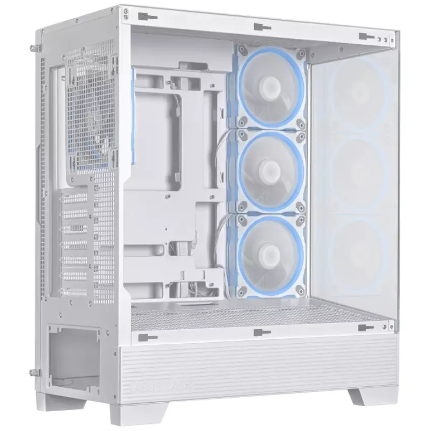 Gabinete ASUS A31 PLUS, ATX, Sin Fuente, 2 Vidrios Templados, 4 Fan 12 cm ARGB, Blanco Gabinete ASUS A31 PLUS, ATX, Sin Fuente, 2 Vidrios Templados, 4 Fan 12 cm ARGB, Blanco