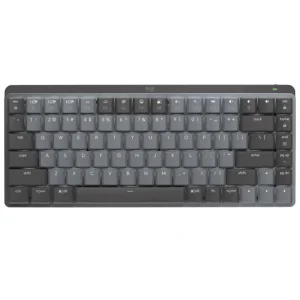 Teclado Inalámbrico Logitech MX Mechanical Mini, Mecánico, Gamer, Táctil, Español, Gris Oscuro