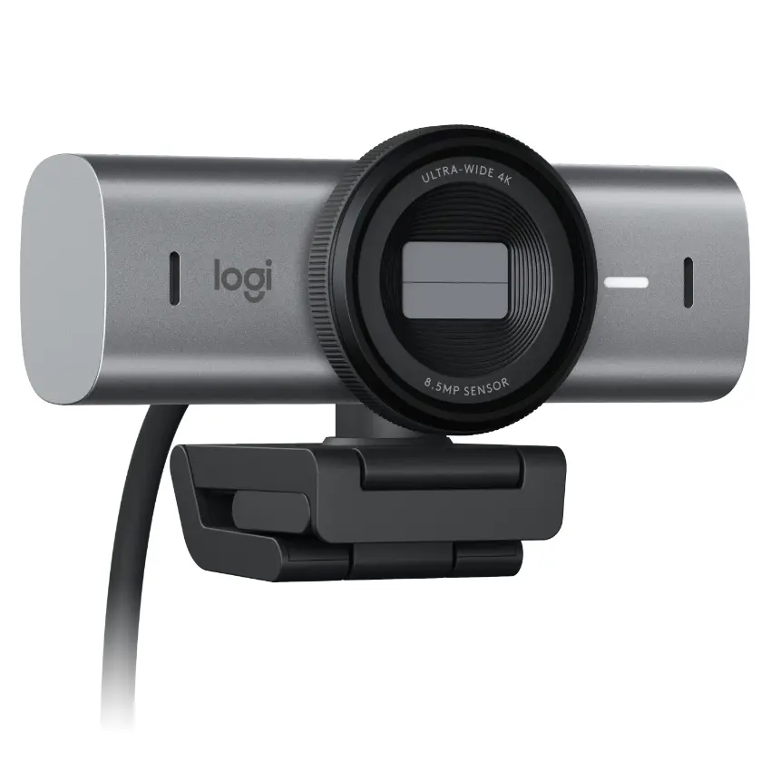 Cámara Web Logitech MX Brio 705 for Business, Ultra HD, 4K, Graphite, Gris
