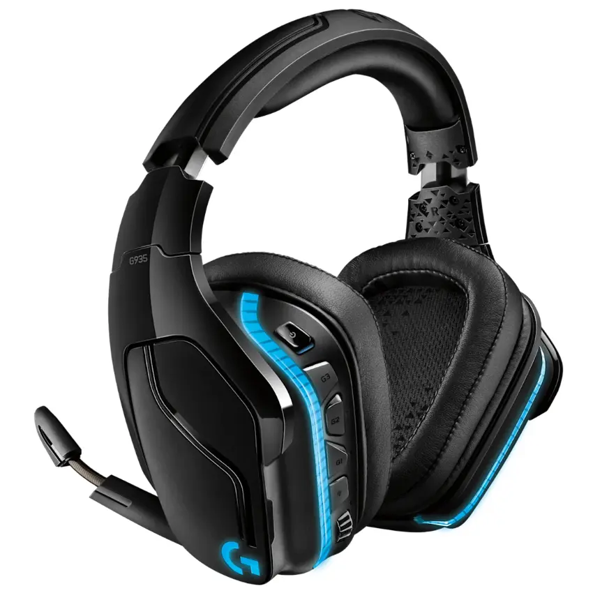Auriculares Inalámbricos Logitech G G935, Gamer, Mini Plug 3.5mm, Negro