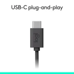 Auriculares Logitech H390, USB-C, Negro