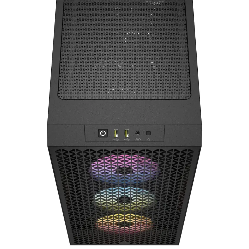 Gabinete Corsair 3000D RGB AIRFLOW, ATX, Sin Fuente, Vidrio Templado, 3 Fan 12 cm RGB, Negro