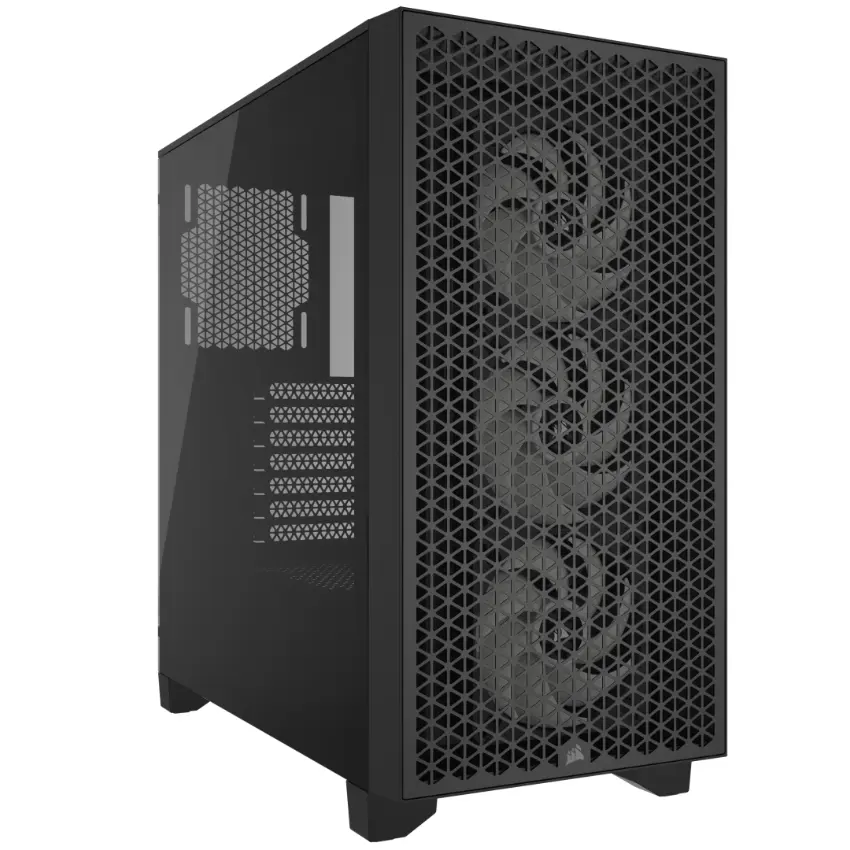 Gabinete Corsair 3000D RGB AIRFLOW, ATX, Sin Fuente, Vidrio Templado, 3 Fan 12 cm RGB, Negro