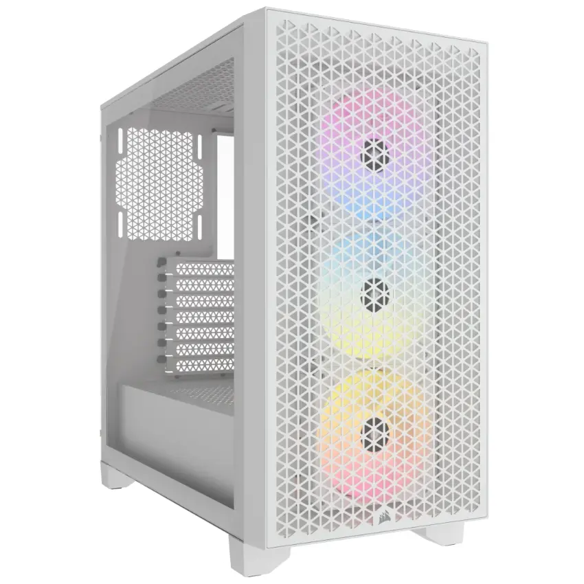 Gabinete Corsair 3000D RGB AIRFLOW, ATX, Sin Fuente, Vidrio Templado, 3 Fan 12 cm RGB, Blanco Gabinete Corsair 3000D RGB AIRFLOW, ATX, Sin Fuente, Vidrio Templado, 3 Fan 12 cm RGB, Blanco