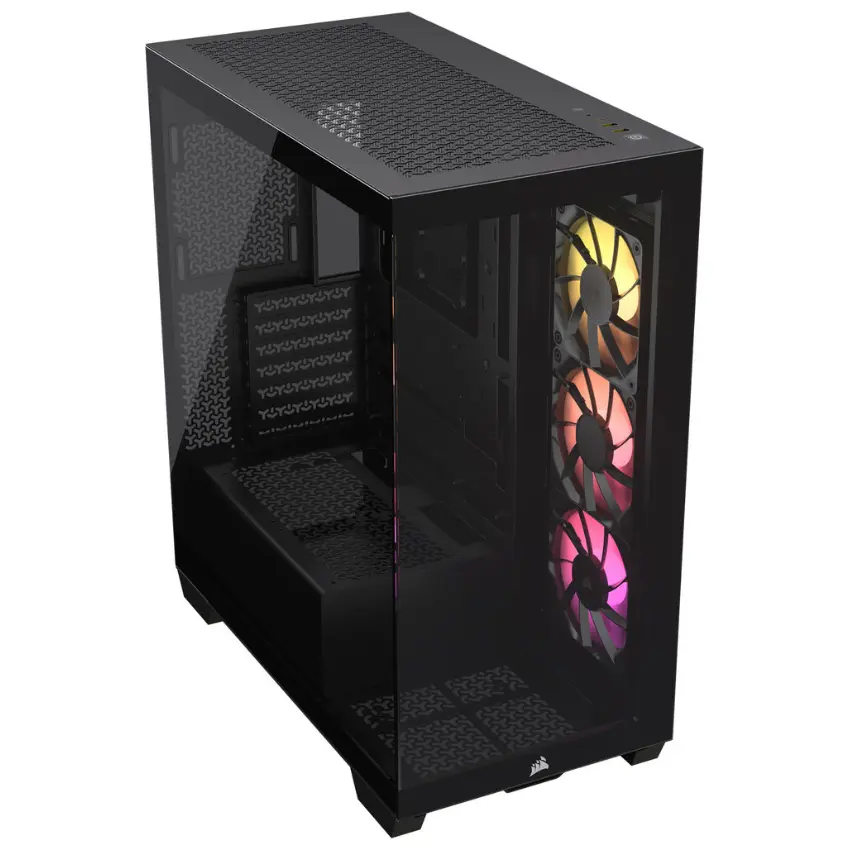 Gabinete Corsair 3500X ARGB, ATX, Sin Fuente, Vidrios Templados, 3 Fan 12 cm ARGB, Negro Gabinete Corsair 3500X ARGB, ATX, Sin Fuente, Vidrios Templados, 3 Fan 12 cm ARGB, Negro